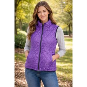 Marker Vest Women's XL Purple Quilted Thinsulate Insulated Puffer Outdoor Ski